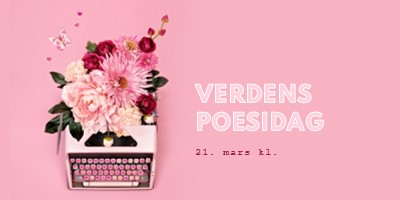 Bokstaver i blomst pink vintage-botanical