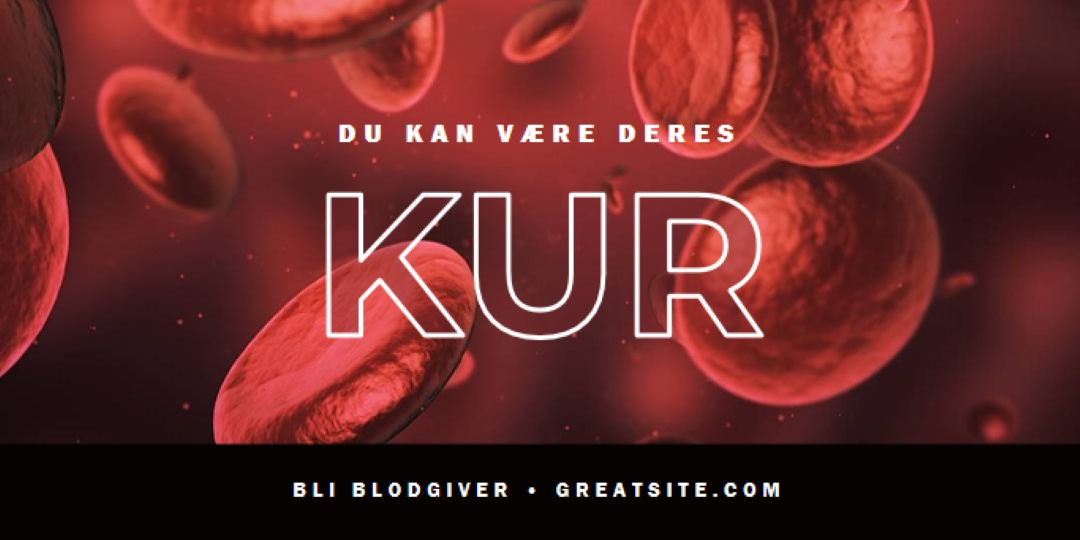 Bli bloddonor red modern-simple