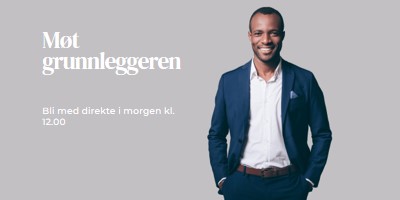 Møt grunnleggeren gray modern-simple