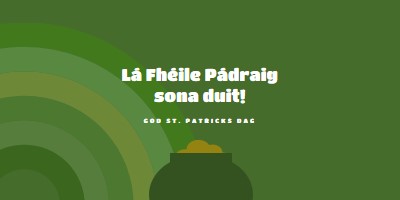 God St. Patricks dag green vintage-retro