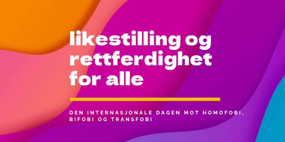 Ære den internasjonale dagen mot homofobi purple modern-bold