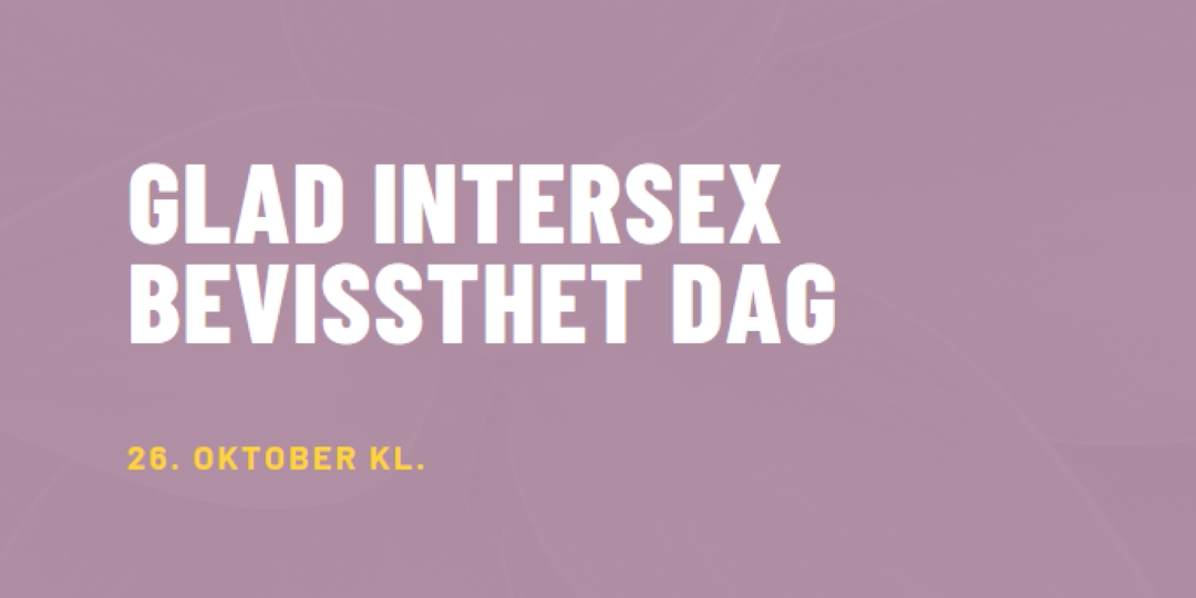 Glad intersex bevissthet dag purple modern-bold