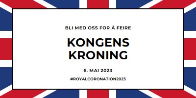 En kongelig invitasjon blue modern-bold