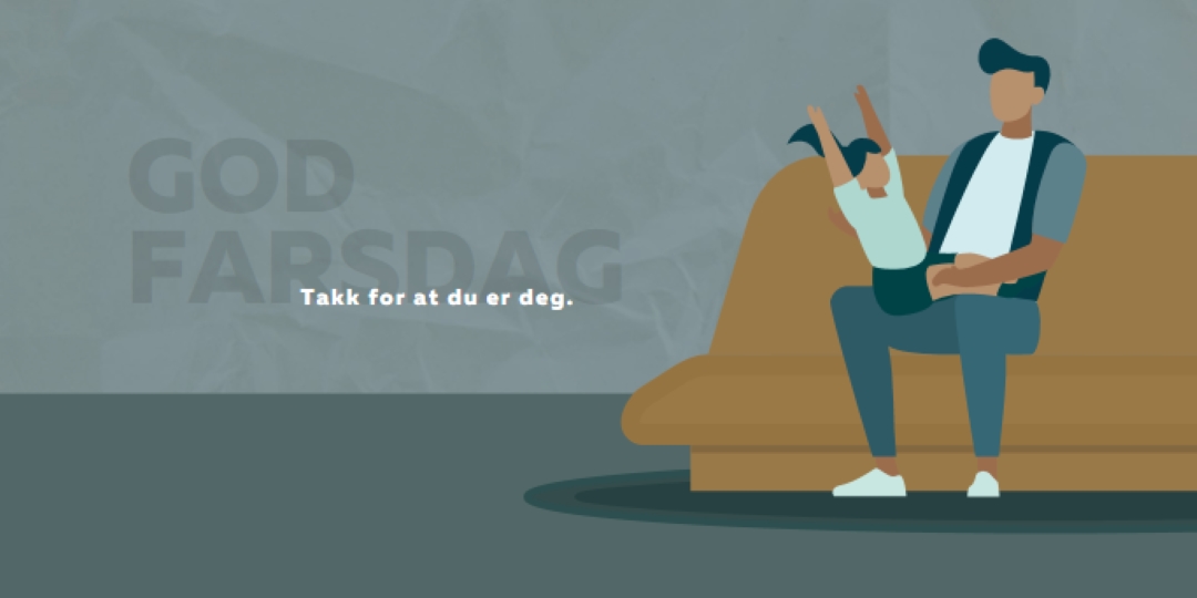 God farsdag blue modern-color-block