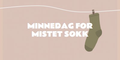 Minnedag for tapt sokk brown whimsical-color-block