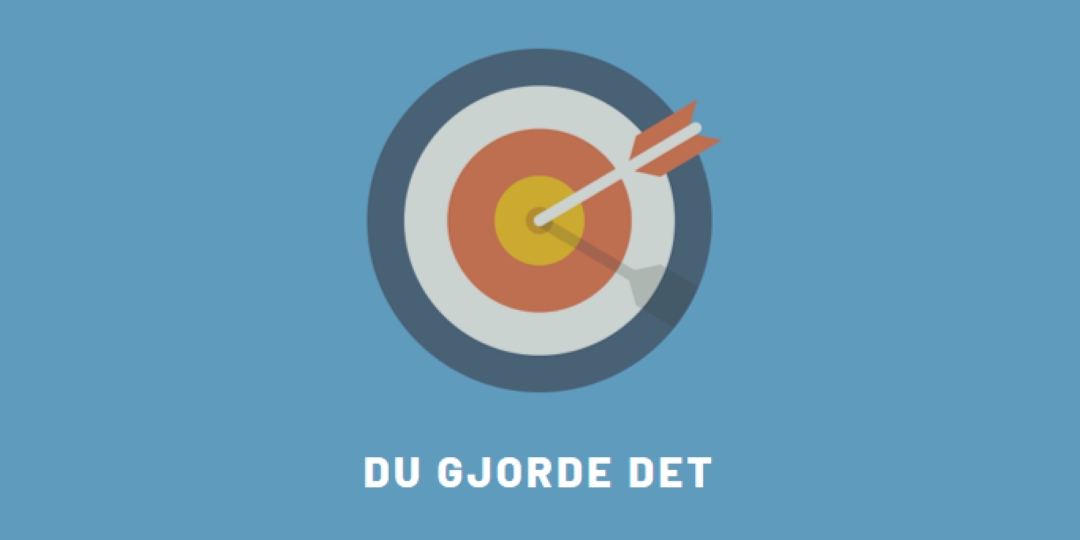 Ved mål blue modern-bold