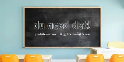 Laget karakteren blue modern-simple
