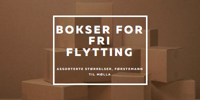 Bokser for fri flytting brown modern-simple