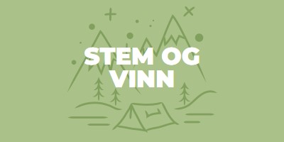 Stem og vinn green whimsical-line