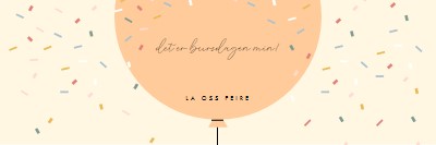 La oss feire bursdagen min yellow whimsical-line