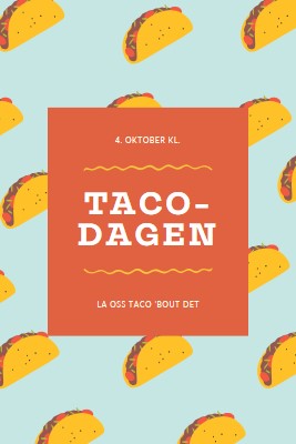 Taco-dagen orange organic-simple