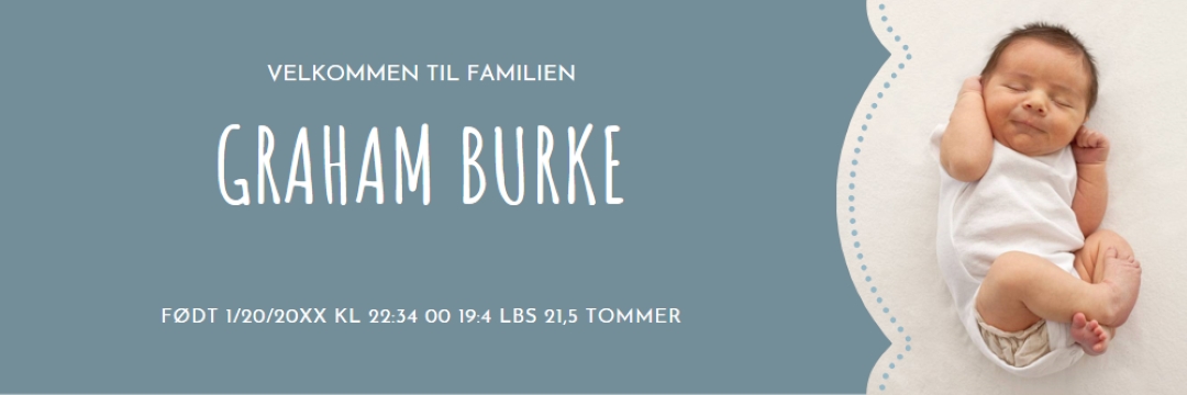 Babyblå blue modern-simple