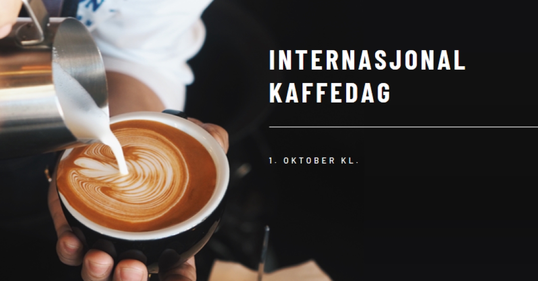 Internasjonal kaffedag brown modern-simple