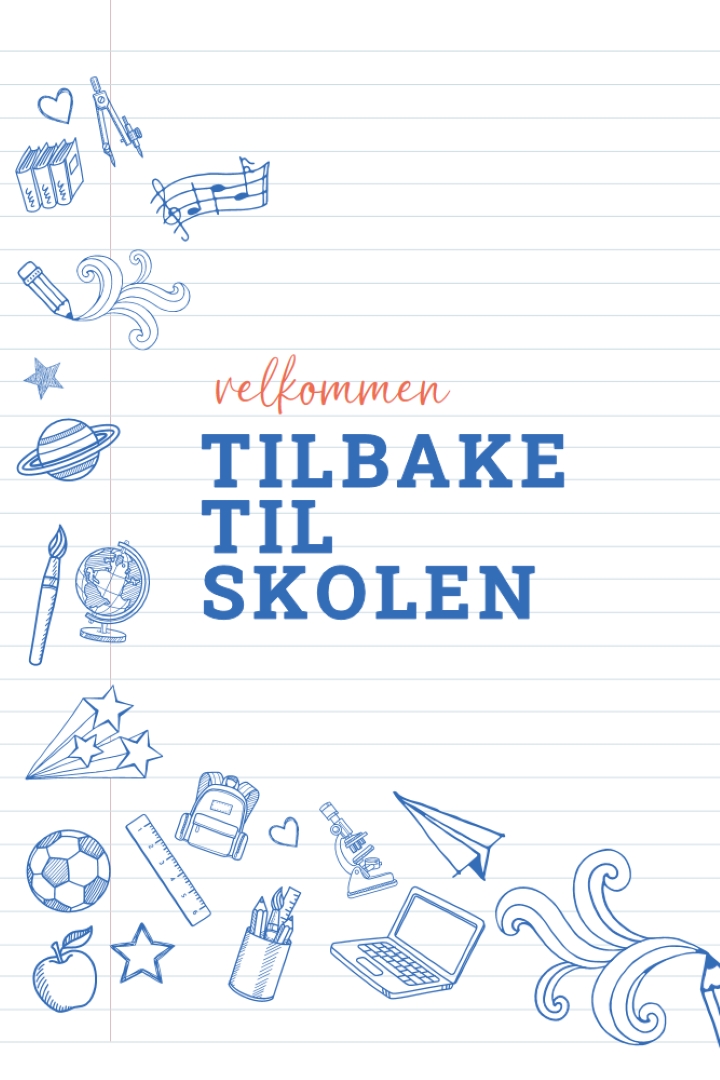 Klassehandling white whimsical-line