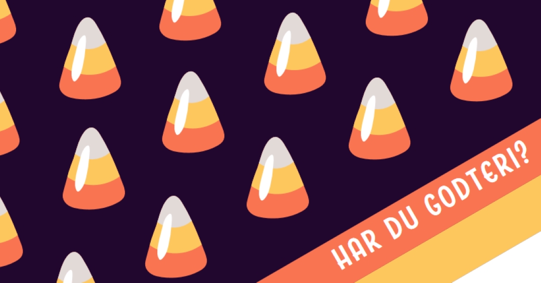 Halloween godteri mais orange whimsical-color-block