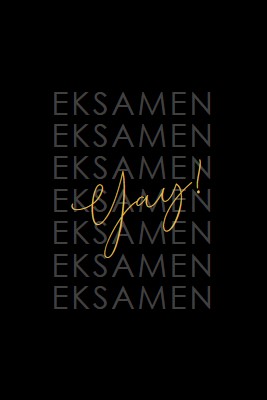 Yay til eksamen black modern-simple