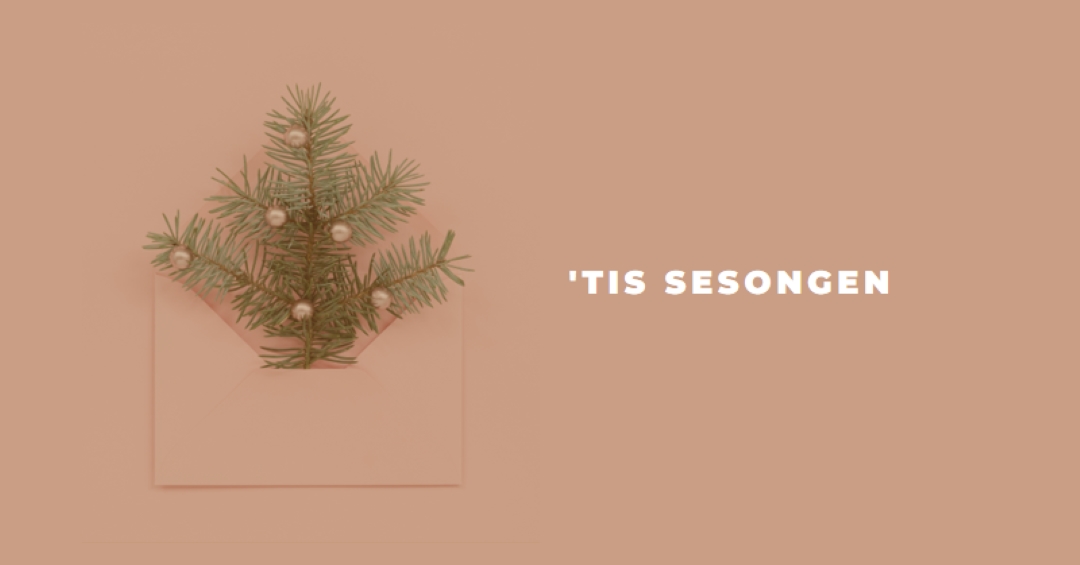 Tis sesongens hilsener yellow modern-simple