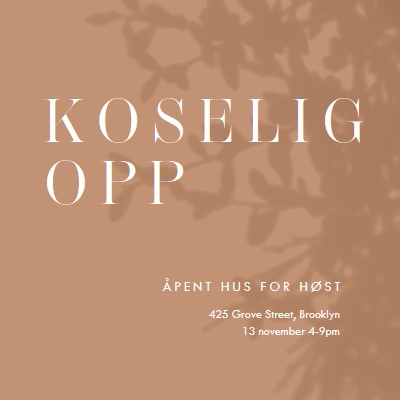 Koselig opp brown modern-simple