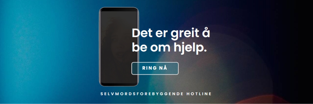 Be om hjelp blue modern-simple
