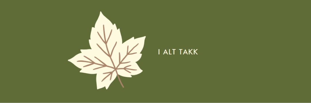 Takknemlighetsholdning green modern-simple