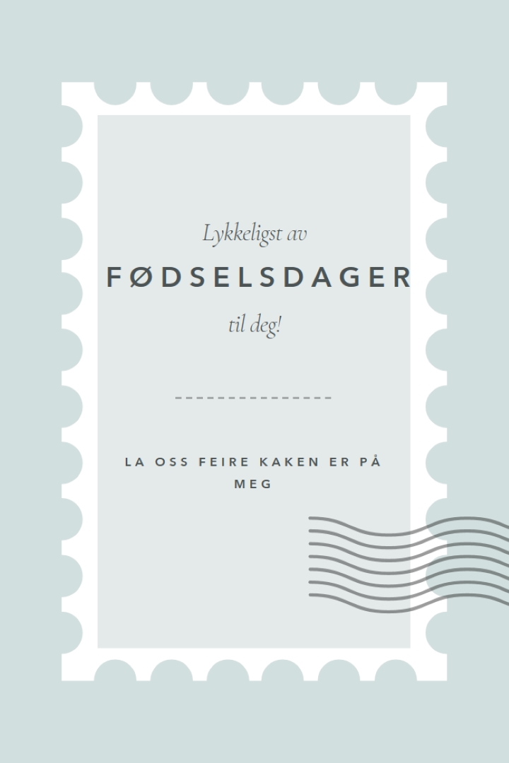 Fantastisk bursdag blue modern-simple