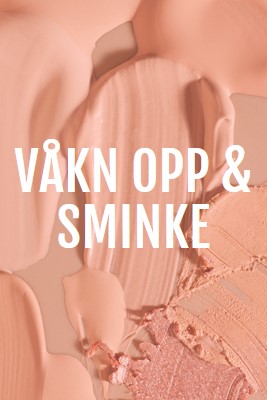 Våkn opp & sminke pink modern-simple