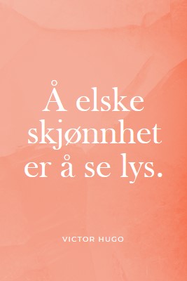 Kjærlighet, skjønnhet og lys pink modern-simple