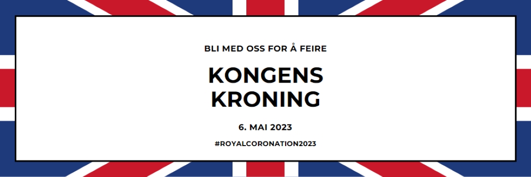 En kongelig invitasjon blue modern-bold