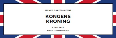 En kongelig invitasjon blue modern-bold