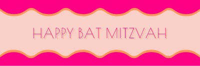 Bat mitzvah velsignelser pink whimsical-color-block