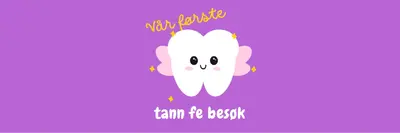 Første tannfe besøk purple whimsical-color-block