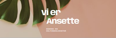 Vi ansetter sesongarbeidere pink modern-simple