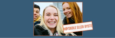 Høyskole eller byste blue modern-bold