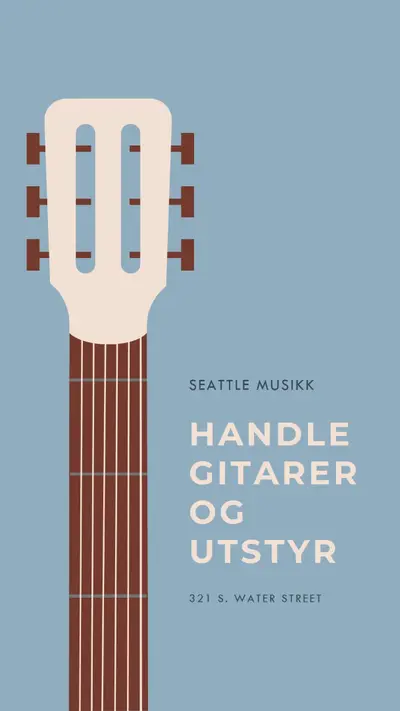 Nyttår, ny gitar blue modern-simple