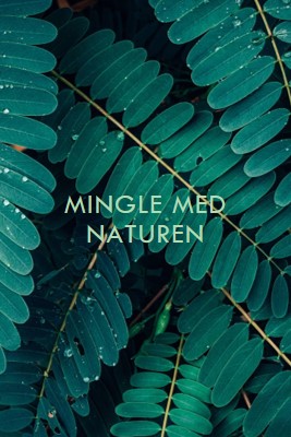 Mingle med naturen green modern-simple