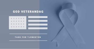 Hedre amerikanske veteraner gray modern-simple