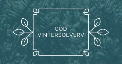 Vintersolverv green modern-simple