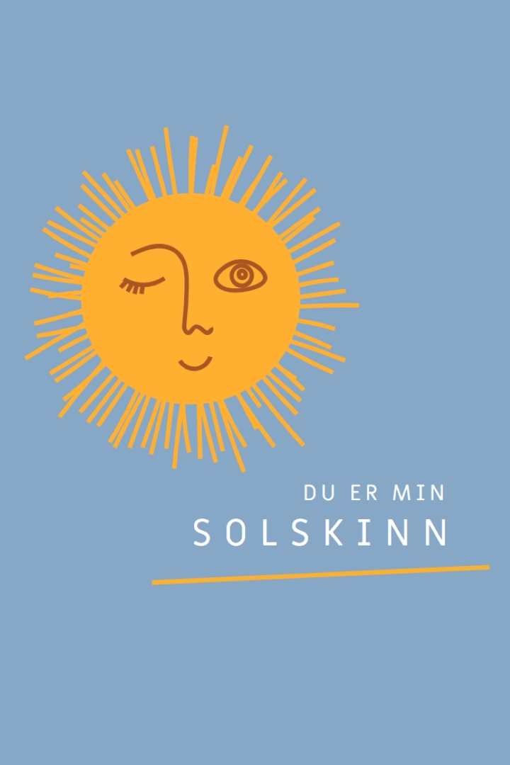 Øyeblikk i solen orange modern-simple