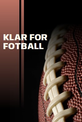 Klar for fotball brown modern-simple