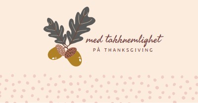 Med takk pink modern-simple