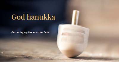 Skjønnheten i Hanukkah yellow modern-simple