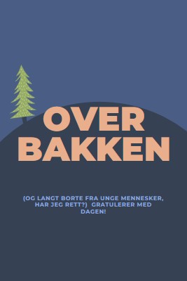 Over bakken blue modern-bold