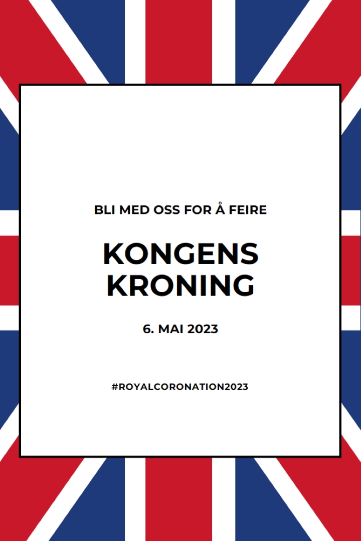 En kongelig invitasjon blue modern-bold