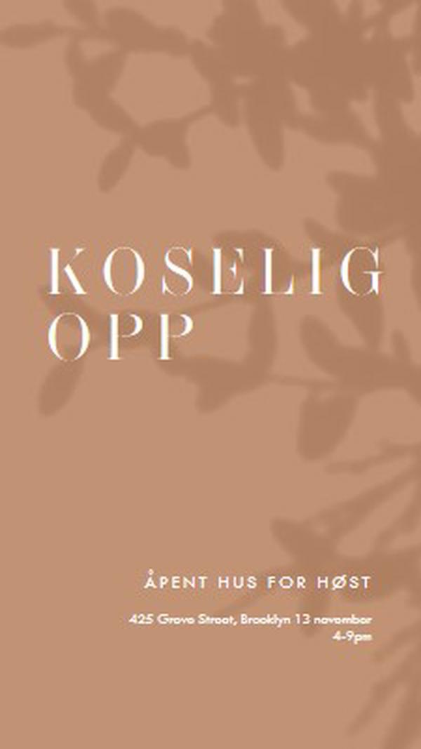 Koselig opp brown modern-simple