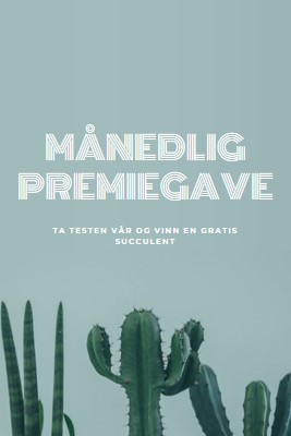 Månedlig premiekonkurranse green modern-simple