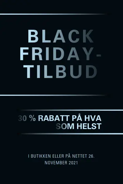 Black Friday-tilbud black modern-geometric-&-linear