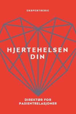 Hjertetilstanden din red modern-bold