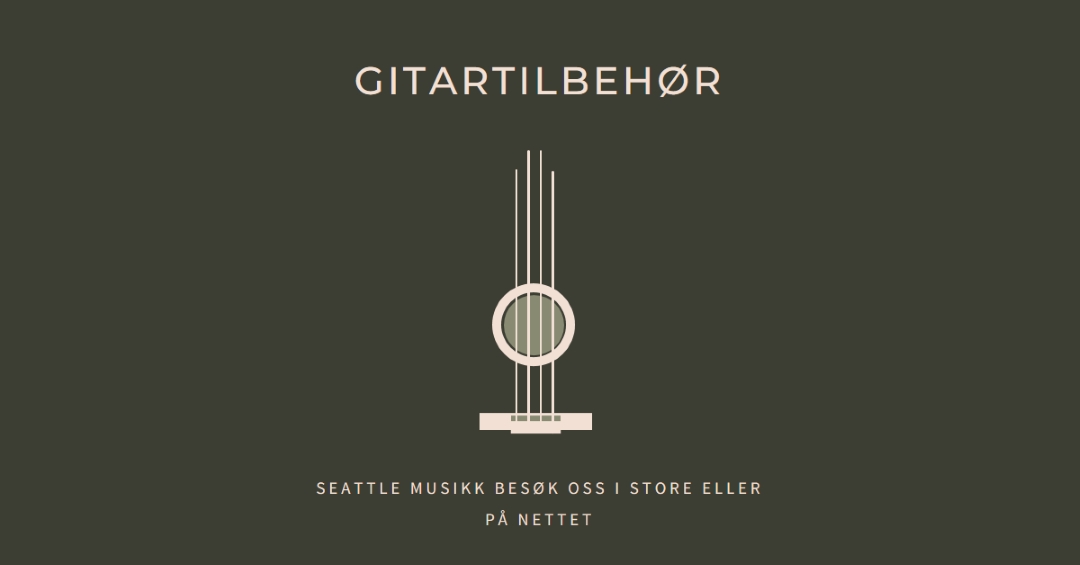 Gitartilbehør brown modern-simple