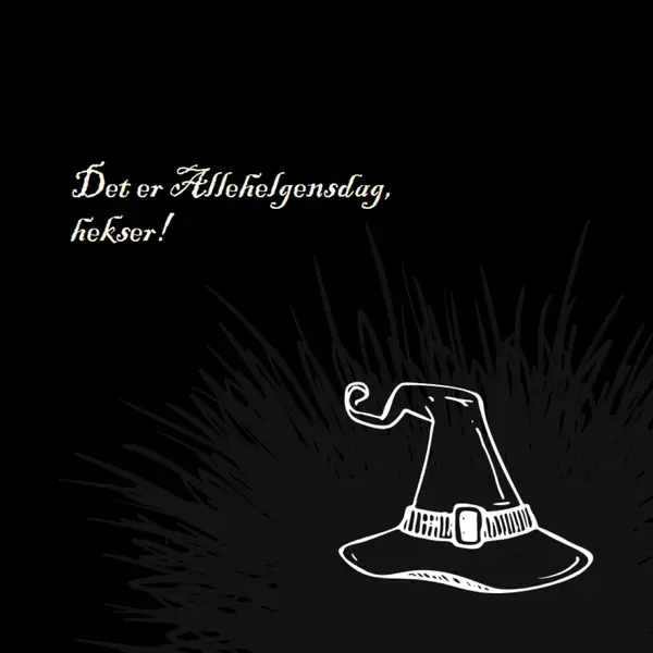 Det er Allehelgensdag black whimsical-line