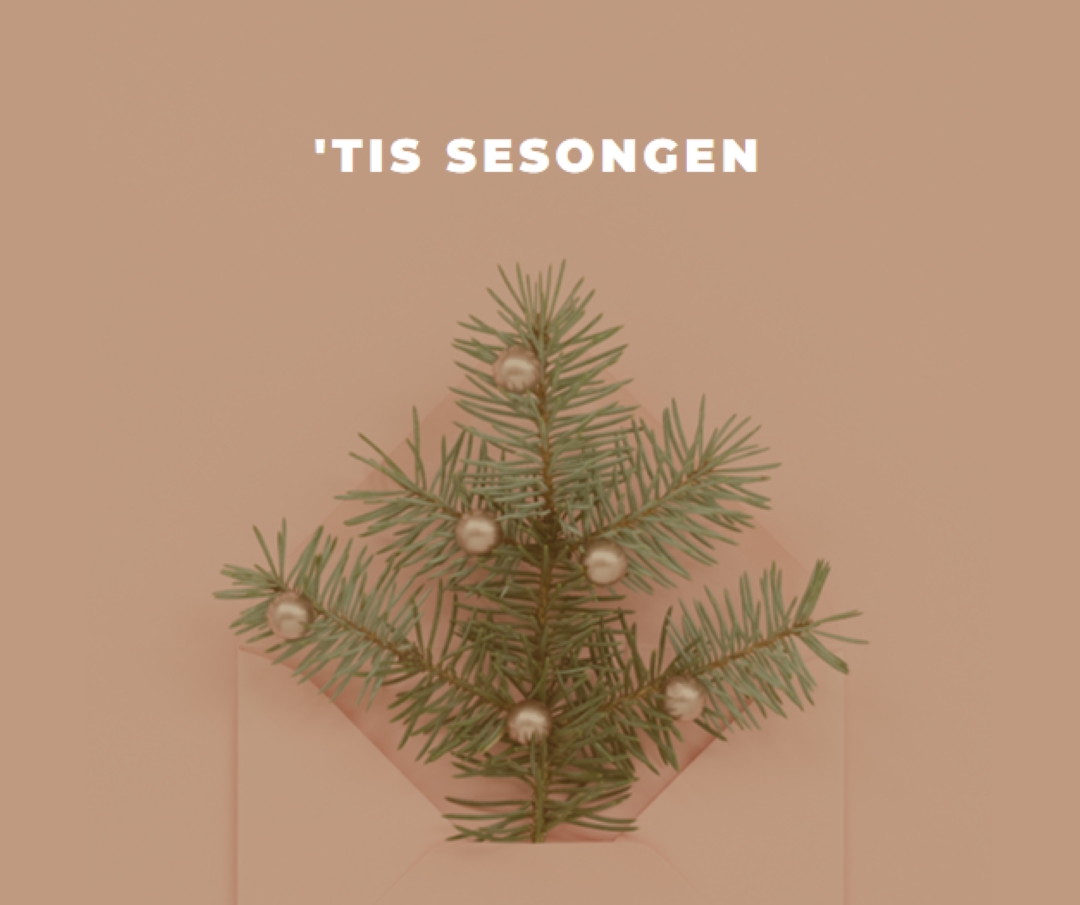 Tis sesongens hilsener yellow modern-simple